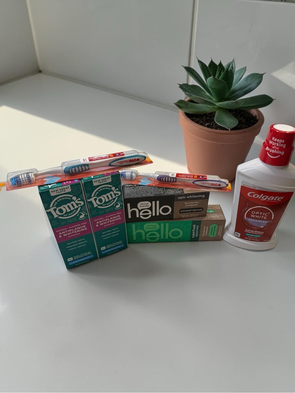 Fluoride free-Whitening Oral care bundle|Toms of Maine, Hello,Colgate